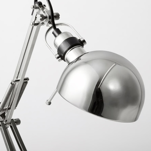 IKEA FORSÅ FORSA Work Lamp, Nickel Plated (601.467.64) NEW - Picture 3 of 3
